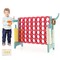 Costway Jumbo 4-to-Score 4 in A Row Giant Game Set with Stickers for Kids Adults Family Fun Red/Yellow